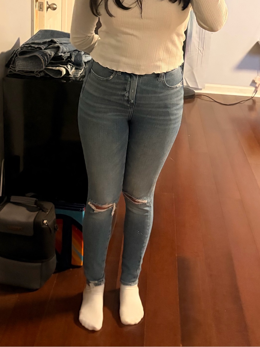 American Eagle Light Blue Denim Jeans - The Dream Jean